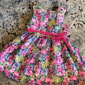 Baby girl floral print dress- 9 months